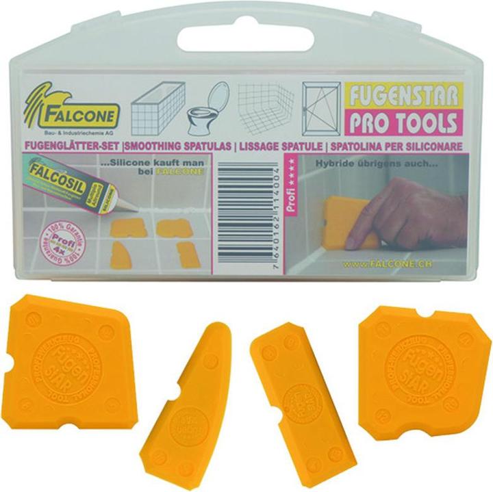 Falcone Fugenglätter Set STAR 4-teilig (Gelb)