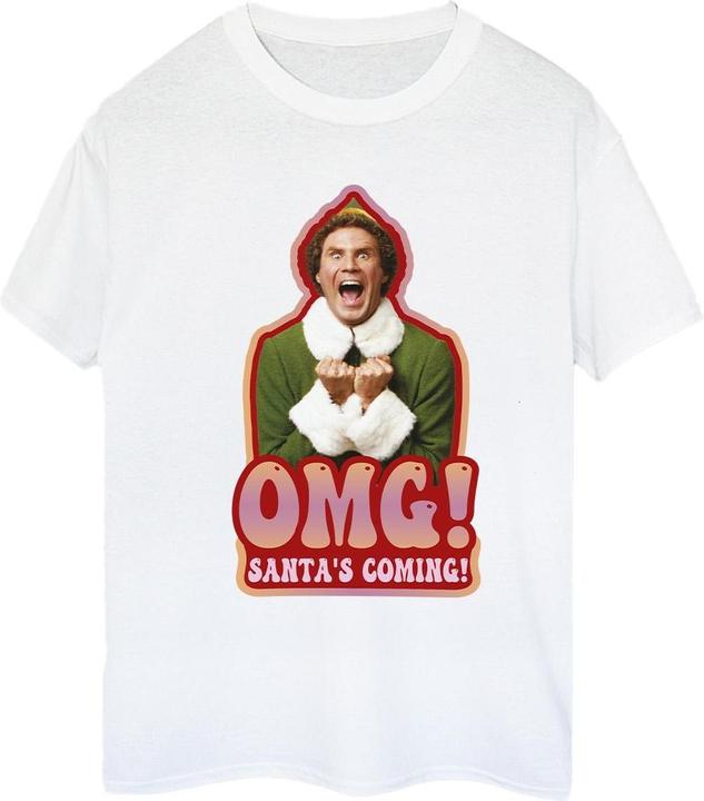 Immagine prodotto Elf Santa's Coming Maglietta Ampia Donna (XL)