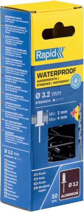 Actual product image Rapid Waterproof blind rivet Ø 3.2 x 8 mm