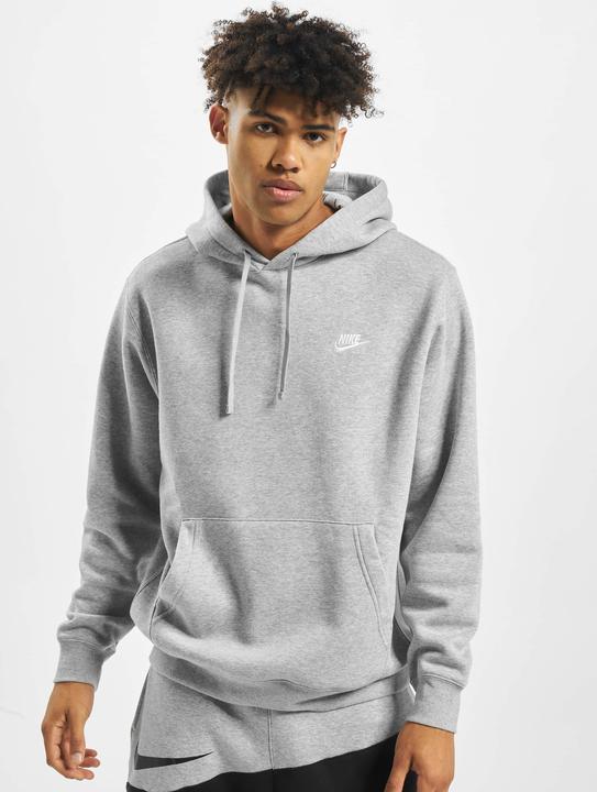 Actual product image Nike Mens M NSW Club Hoodie PO BB Sweatshirt, dk Grey Heather/Matte Silver, 2XL (XXL)