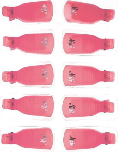 Nagellack24 Remover Clips Rosa