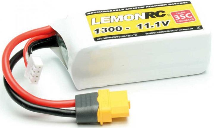 Pichler Batteria Lipo LEMONRC XT 1300 - 11.1V (35C) (11.10 V, 1300 mAh)