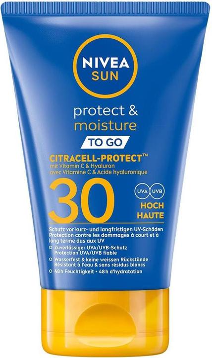 Immagine prodotto NIVEA Crema solare Protection & Care To Go SPF 30 (Crema solare, SPF 30, 50 ml, 65 g)