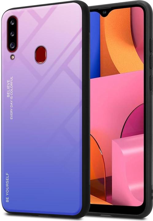 Produktbild Cadorabo TPU 2 Farben Glas Cover (Samsung Galaxy A20s)