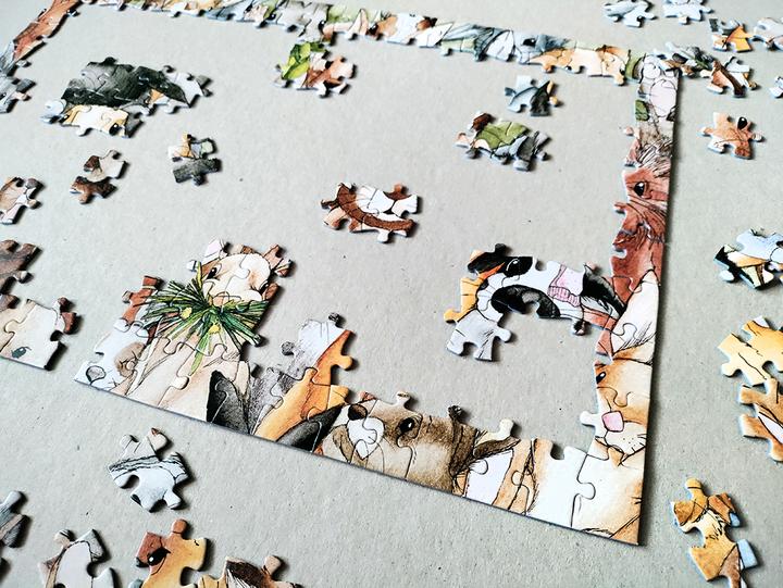 Actual product image Tactic Rabbit jigsaw puzzle, 200 pieces. (200 pieces)