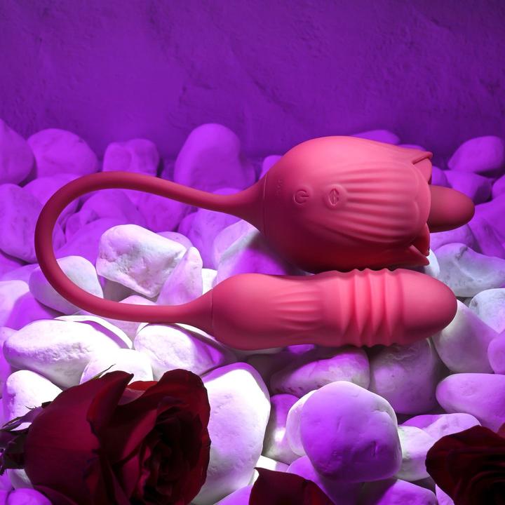 Actual product image Evolved - Wild Rose Tong Vibrator - Red