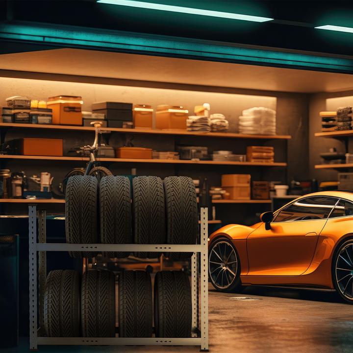 Actual product image Relaxdays Tyre rack