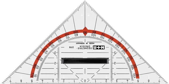 Actual product image M+r triangle 14cm 723180100 removable handle acrylic (14 cm)
