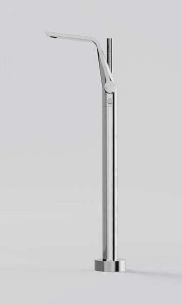 Actual product image Steinberg 260 series bath faucet, freestanding, with hand shower, H: 969mm, projection 220mm, 260116