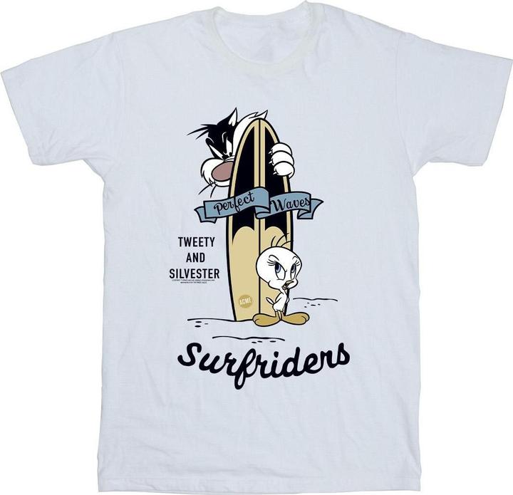 Image du produit Looney Tunes - T-shirt TWEETY AND SYLVESTER PERFECT WAVES - Homme (M)