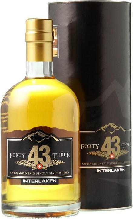 Immagine prodotto Rugenbräu Whisky svizzero Highland Single Malt Forty Three con custodia (Single Malt, 1 x 50 cl)
