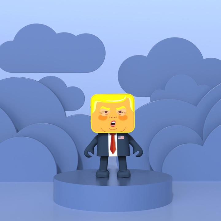 Image du produit Mobility on Board Dancing President speaker Donald Trump (4 h, Fonctionnement sur batterie)