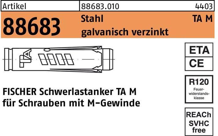 Produktbild Fischer Schwerlastanker TA M6 (50 Stk.)