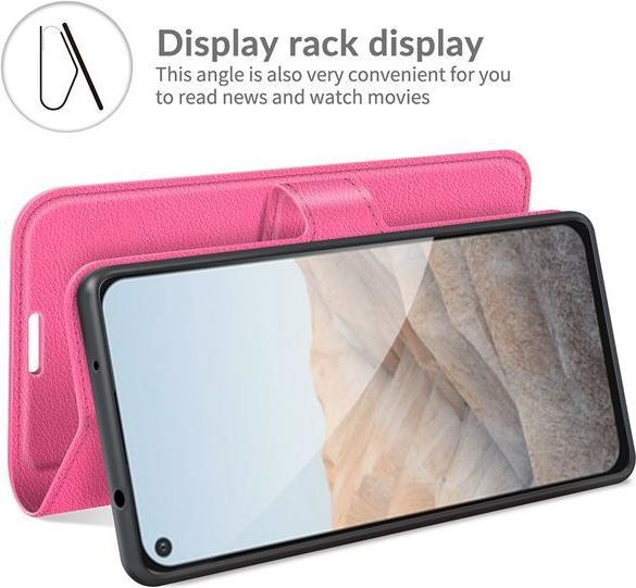 Actual product image MU Classic Litchi Leather Bookcover Series (Google Pixel 5a)