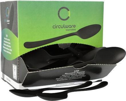 Actual product image Papstar Spoon "Gaia" extra stable in dispenser box (100 x)