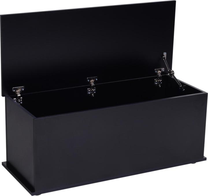 Image du produit Homcom Caisse en bois avec couvercle rabattable (100 x 40 x 40 cm)