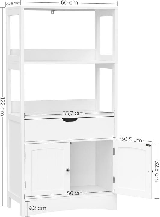 Immagine prodotto Vasagle Jay (60 x 32,5 x 122 cm)