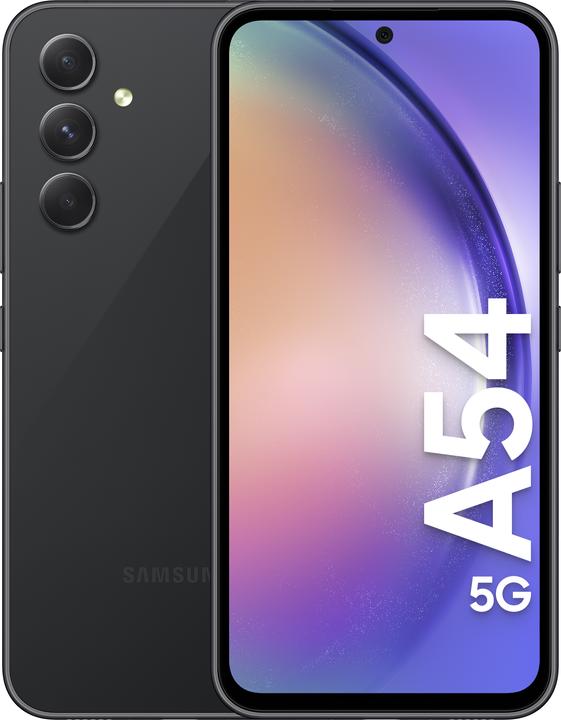 Samsung Galaxy A54 Enterprise Editie (128 GB, Geweldig grafiet, 6.40", Hybride dubbele SIM, 50 Mpx, 5G)