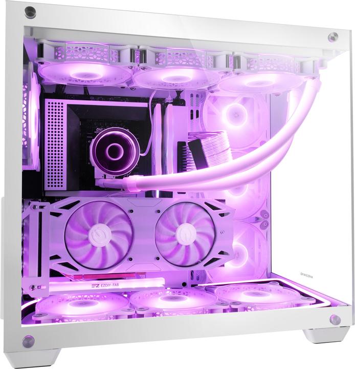 Image du produit Mars Gaming Boitier Grand Tour E-ATX MCV4 RGB avec panneaux vitrés (Blanc) (mATX, Mini-ITX, ATX)