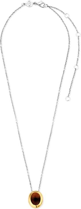 Produktbild Ti Sento Milano Collier mit braunem Crystal vergoldet 3928TB/42 (925 Sterling Silber, 48 cm)