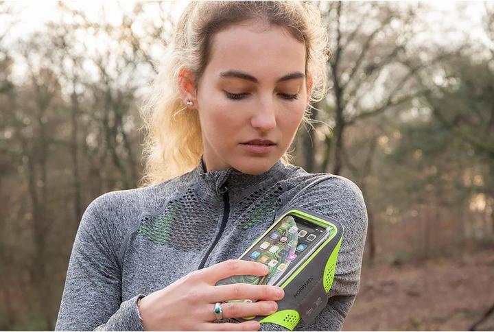 Actual product image Mobiparts Comfort Fit Sport Armband Apple iPhone 11 Neon Orange