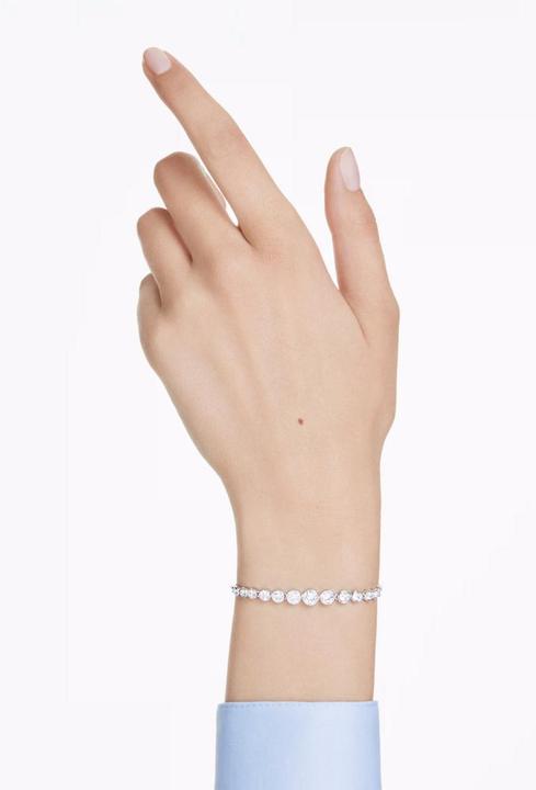 Produktbild Swarovski Imber Tennis Armband Gemischte Rundschliffe Weiss (24 cm, Swarovski Metall)
