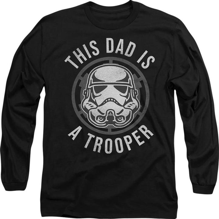 Produktbild Star Wars Dad Is A Trooper TShirt Vatertag (M)