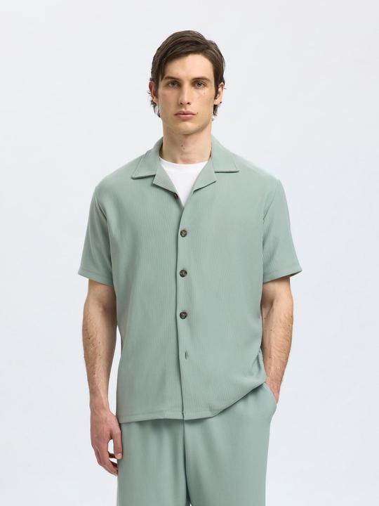 Immagine prodotto Selected Homme Geripptes cuban collar Kurzarmhemd (L)