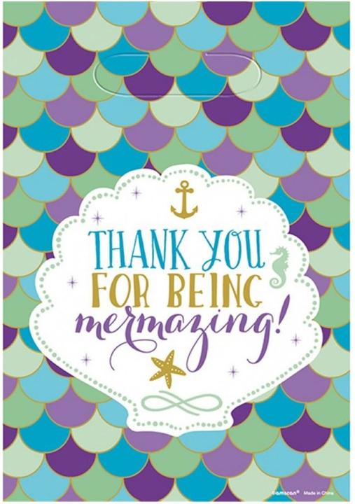 Immagine prodotto Amscan 8 borse da festa Mermaid Wishes