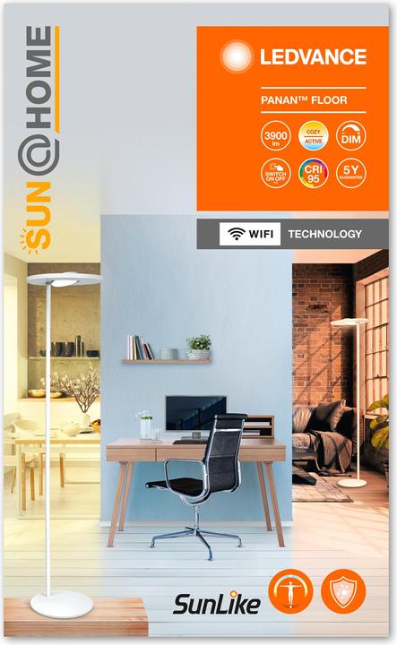 Productafbeelding Ledvance SUN@HOME SMART+ PANAN Vloerlamp WIFI TW (2000 lm)