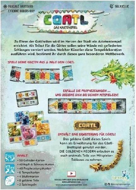 Actual product image SG007 - Cóatl- card game, for 1-4 players, from 10 years (DE edition) (German)