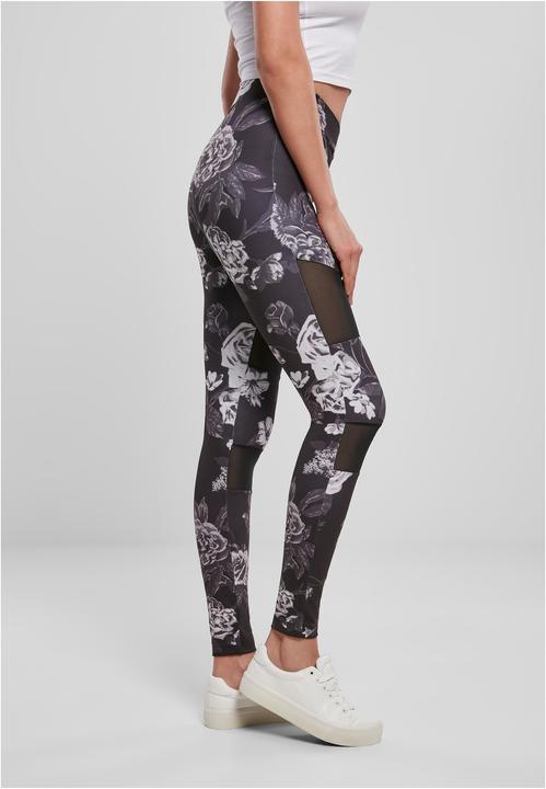 Actual product image Urban Classics Ladies Tech Mesh AOP Leggings (S)