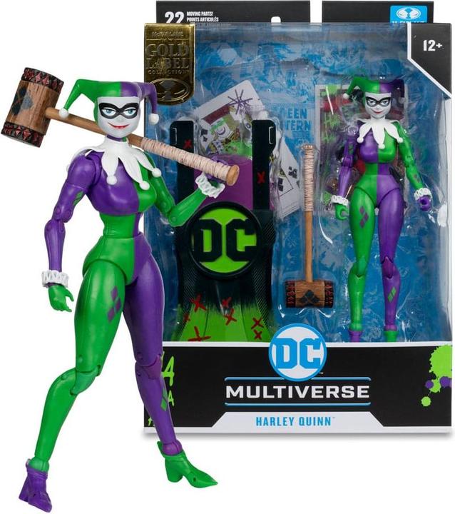 Immagine prodotto McFarlane Figura d'azione del Multiverso DC Harley Quinn (DC Classic) Jokerised (Gold Label) 18 cm