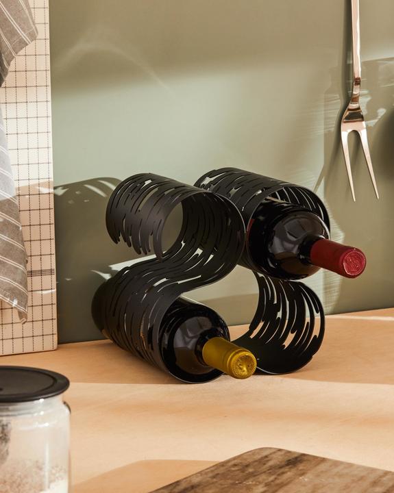 Produktbild Alessi Flaschenregal Barkcellar Silberfarben (19 x 15 cm, 5 Fl.)