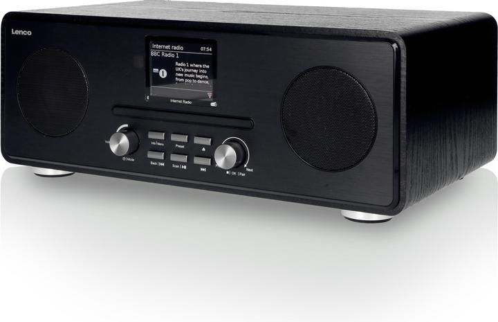 Produktbild Lenco DIR-260BK (FM, DAB+, Internetradio, UKW, WLAN, Bluetooth)