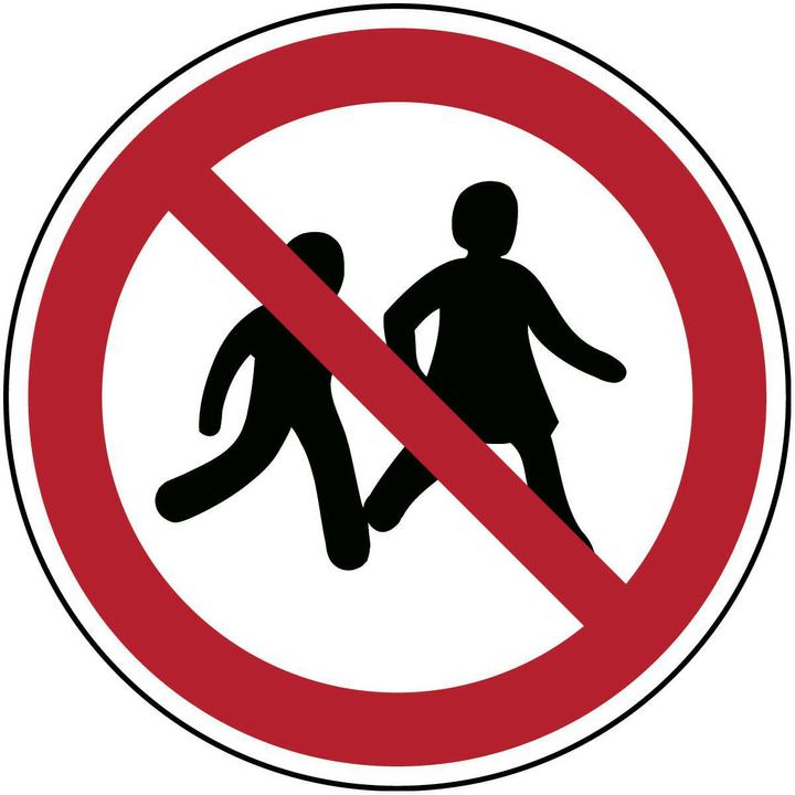 Brady ISO safety sign - No access for children