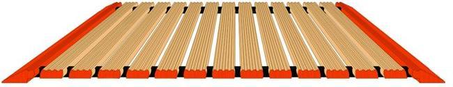 Image du produit Plancher de sécurité en bois imprégné avec 1×chanfrein et profil d'arrêt double côté largeLargeur 10
