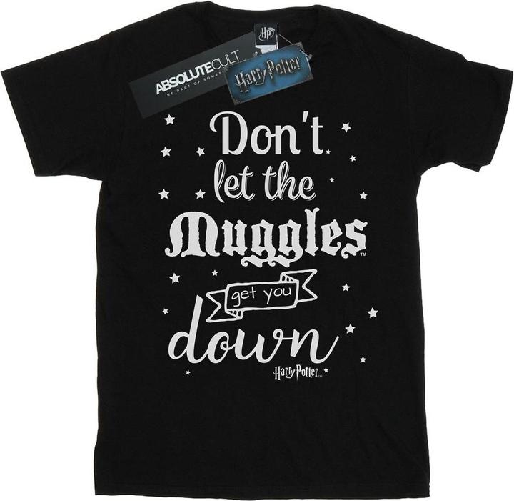 Actual product image Womens/Ladies Don't Let The Muggles Cotton Boyfriend T-Shirt (S)