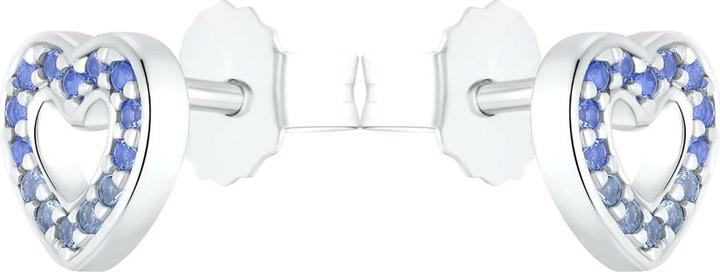 Actual product image Prinzessin Lillifee Ear jewellery for girls, 925 sterling silver, zirconia (synth.), heart (925 silver)