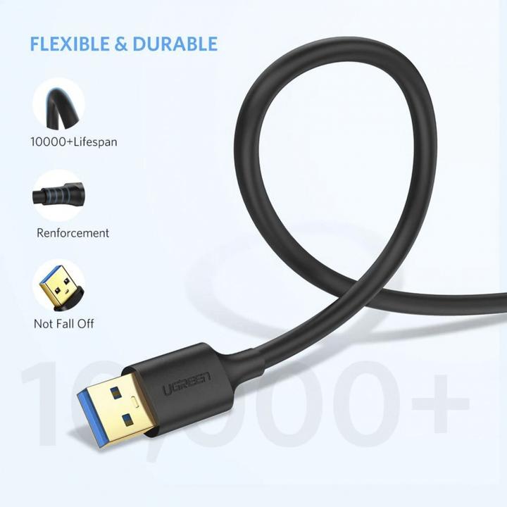 Actual product image Ugreen USB-A 3.0 to USB-A 3.0 Cable (1 m, USB 3.0)