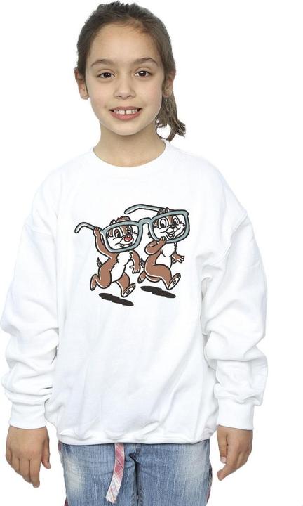Actual product image Disney Girls Chip 'n Dale Glasses Sweatshirt (116)