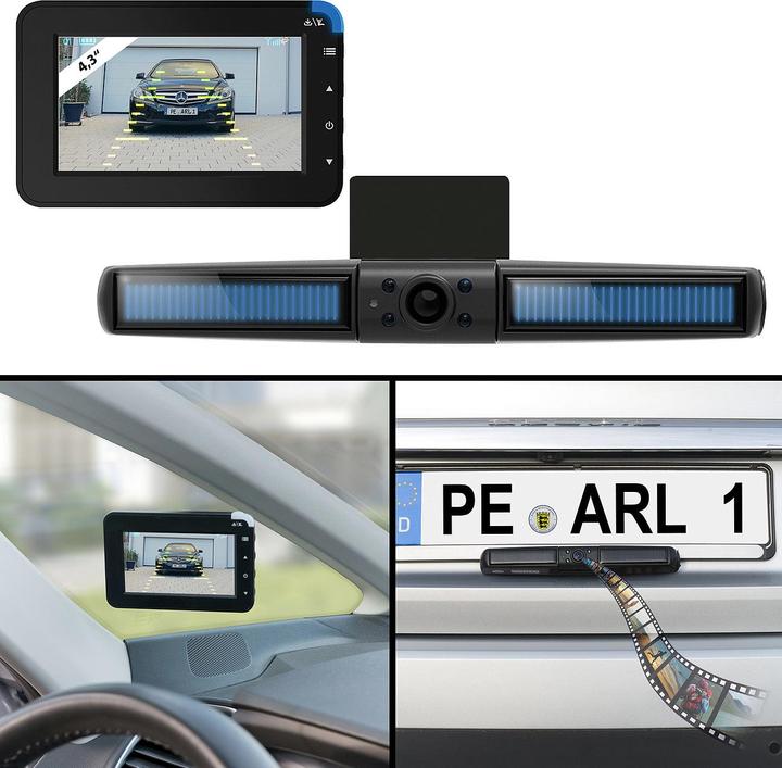 Image du produit Lescars Caméra de recul solaire sans fil