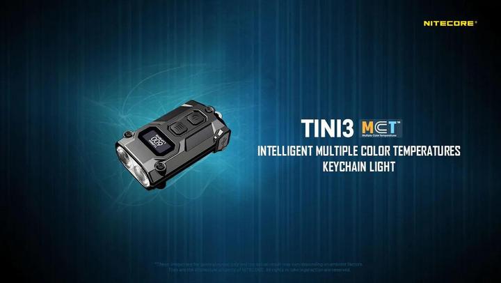 Image du produit Nitecore Porte-clés Tini 3 Light (4.72 cm, 600 lm)