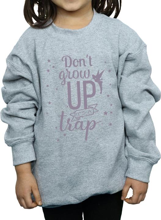 Actual product image Disney Girls Tinker Bell Don't Grow Up Sweatshirt (140, 146)