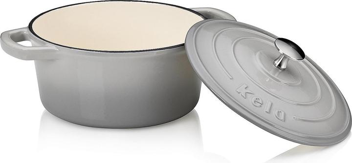 Actual product image Kela Bräter Calido 2,5l grau (21 cm, Casserole + Stewpot, Cast iron)