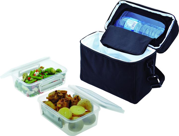 Produktbild Jata Kuehltasche mit Tragegriff und Schultergurt inkl. 2 Frischhalteboxen (gesamt 2200 ml) (2.20 l)