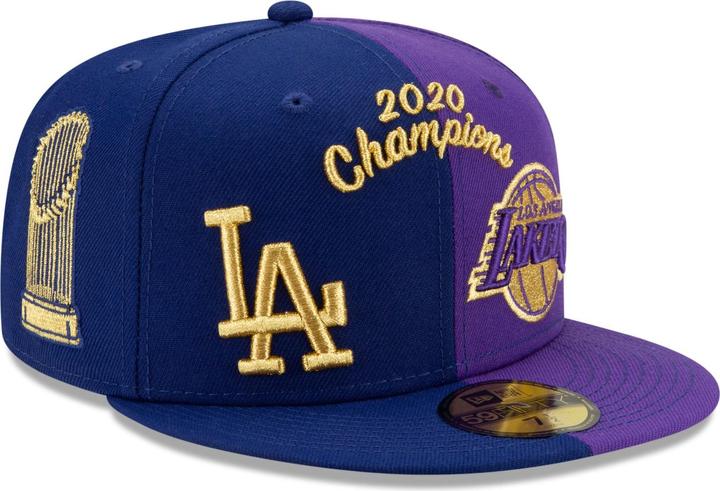 Produktbild New Era 59Fifty Cap - CHAMPS 2020 LA Lakers & Dodgers 7 3/8 (7 3/8)