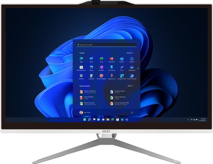 Immagine prodotto MSI AIO 21,5 PEN 4GB 128GB WH W11P TCH PENTIUM MULTITOUCH HD ANTIGLA W11P (Intel Pentium Gold G7400, 4 GB, 128 GB, UHD Graphics 710)
