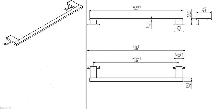Actual product image Kalb Material für Möbel LED-Badleuchte (1150 lm)