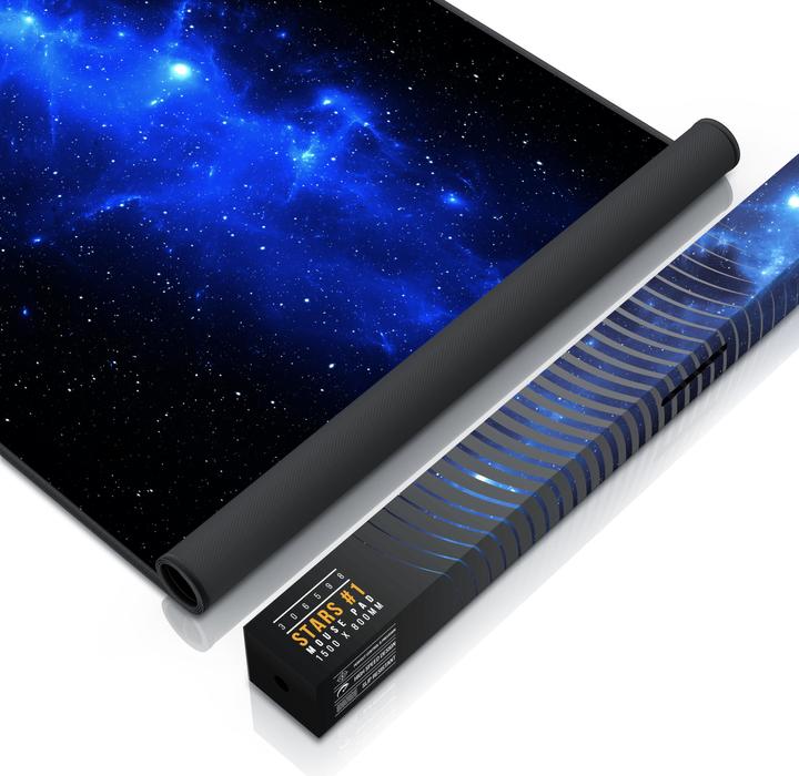 Actual product image Titanwolf Gaming mouse pad, XXXL speed gaming mouse mat, mouse pad extra large surface of 1500 x 800mm, space (XXL)